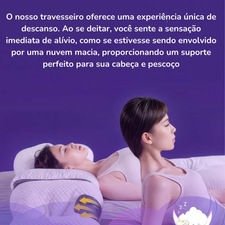 Travesseiro Pillow Top Confort -  Suporte Ortopédico Premium (COMPRE 1 LEVE 2)