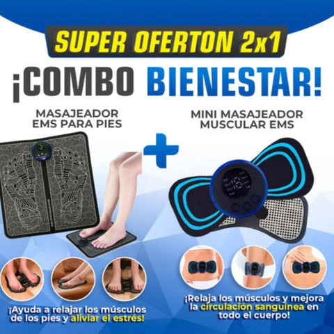 ⚡️OFERTA⚡️MASAJEADOR DE PIES⚡️👣+MINI MASAJEADOR MUSCULAR🦋⚡️.