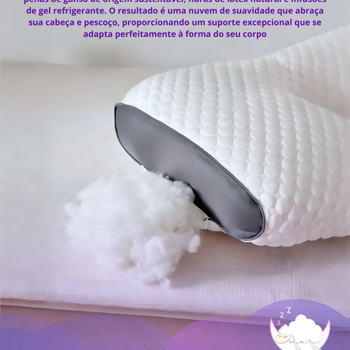 Travesseiro Pillow Top Confort -  Suporte Ortopédico Premium (COMPRE 1 LEVE 2)
